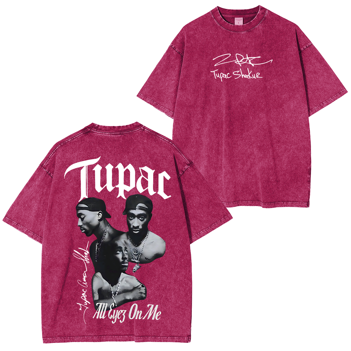 Tupac Shakur Washed Unisex T-Shirt