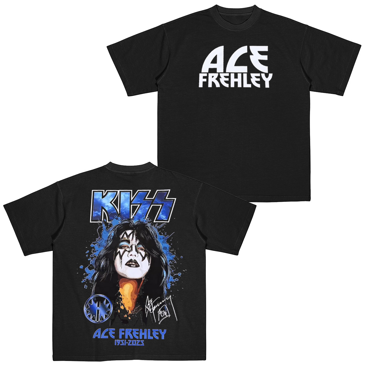 Ace Frehley  KISS Band Cotton Unisex T-shirt