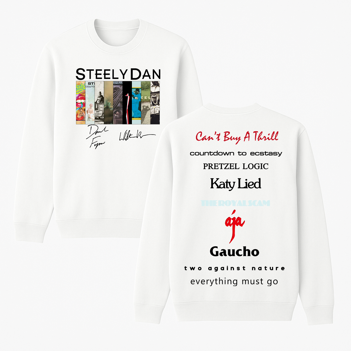 Steely Dan Unisex Cotton Creneck Sweatshirt