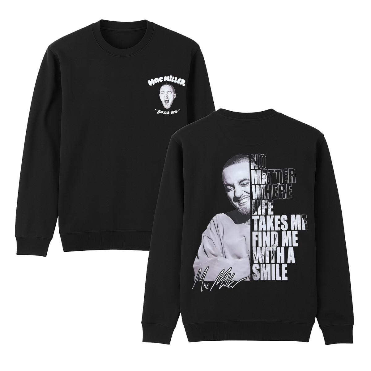 Mac Miller Unisex Cotton Creneck Sweatshirt