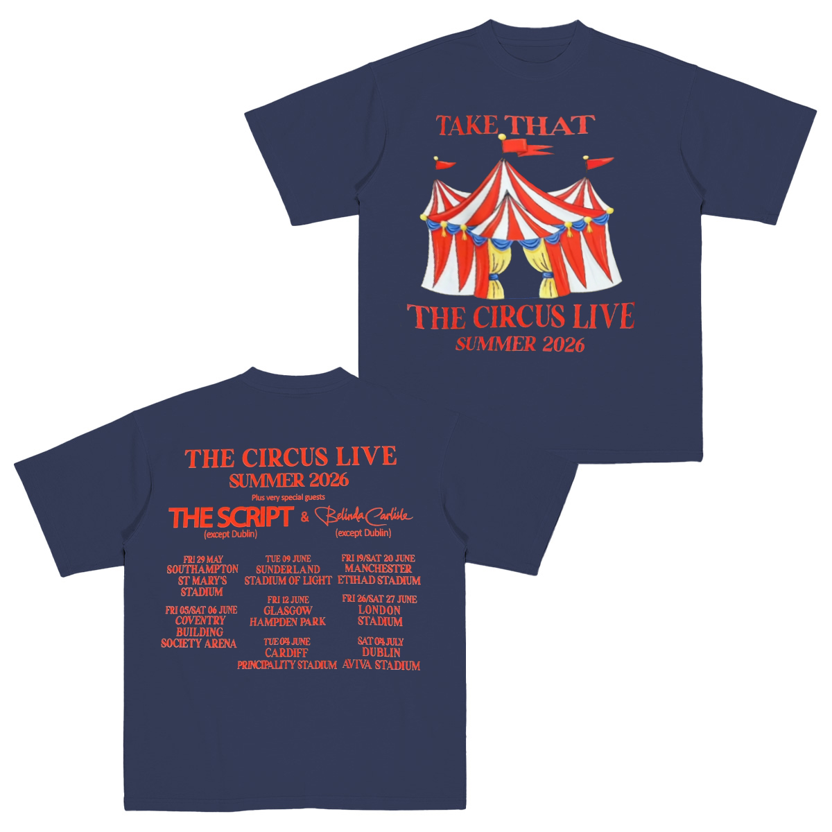 Take That 2026 tour Cotton Unisex T-shirt