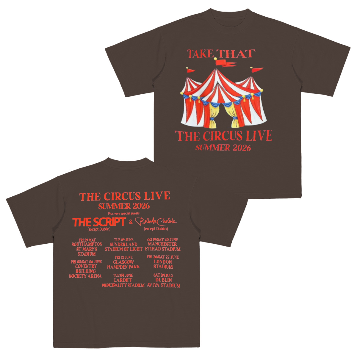 Take That 2026 tour Cotton Unisex T-shirt