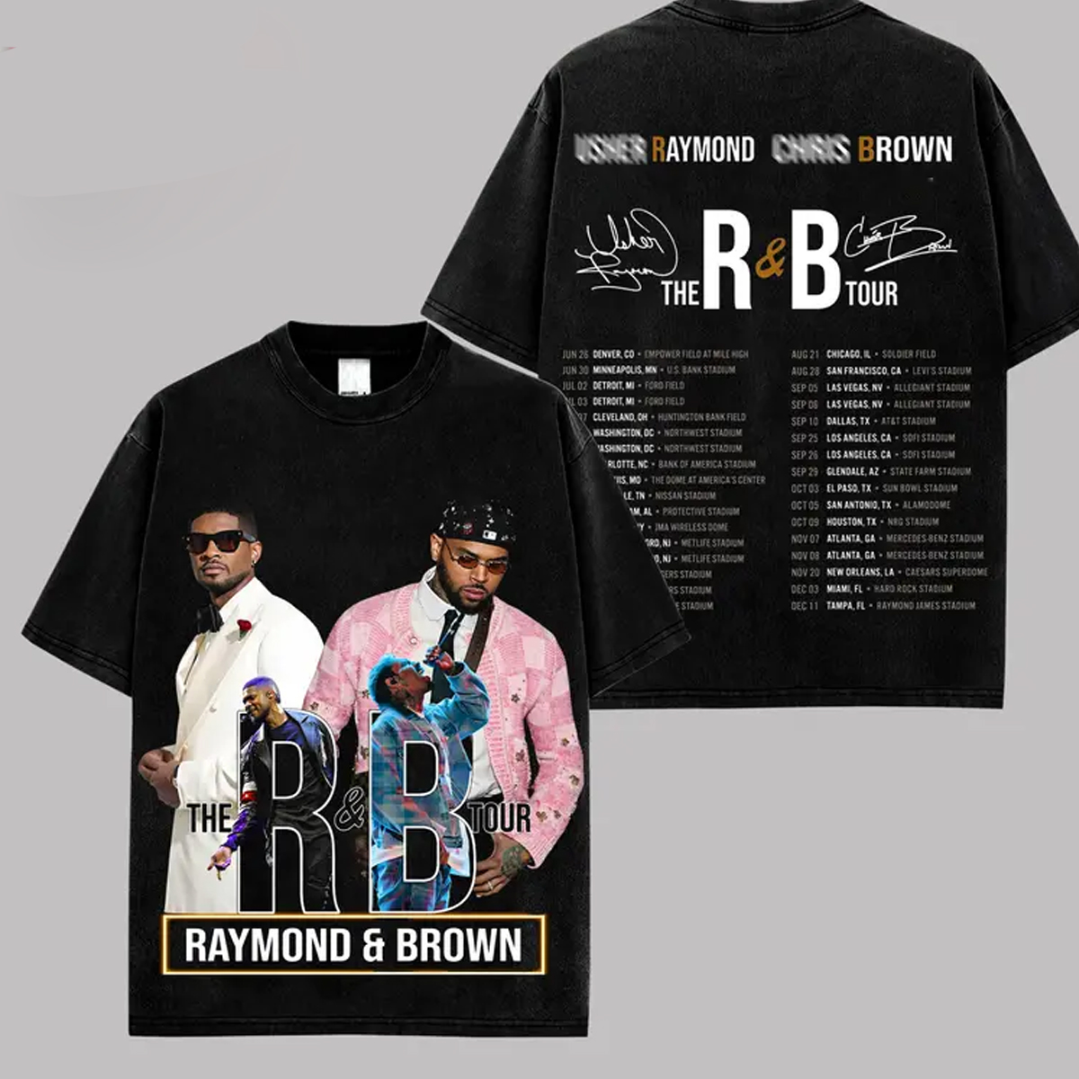 Chris Brown & Usher R&B Tour Unisex T-shirt/Crewneck/Hoodie