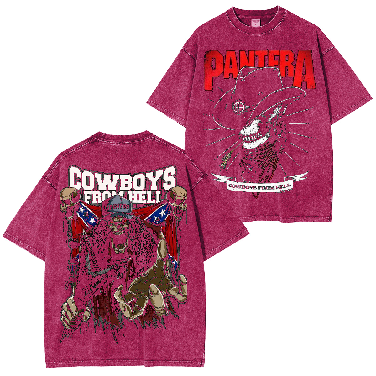 Cowboys from Hell Pantera Washed Unisex T-Shirt