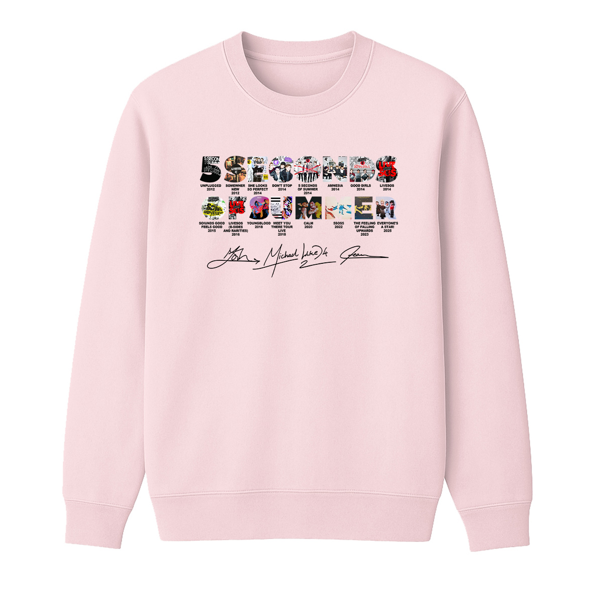 5 Seconds of Summer Cotton Unisex Crewneck Sweatshirt