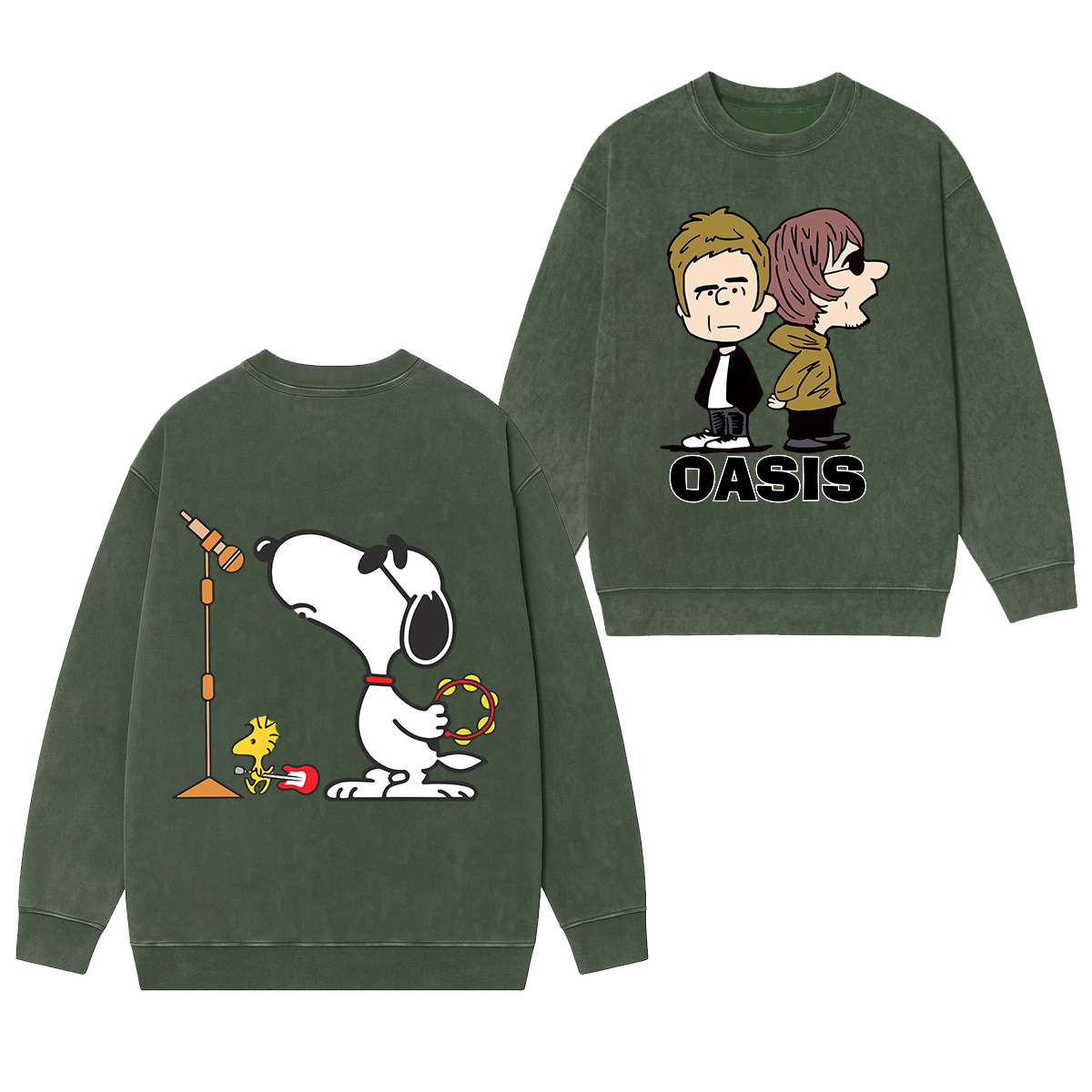 So cute OASIS Washed Unisex Crewneck Sweatshirt