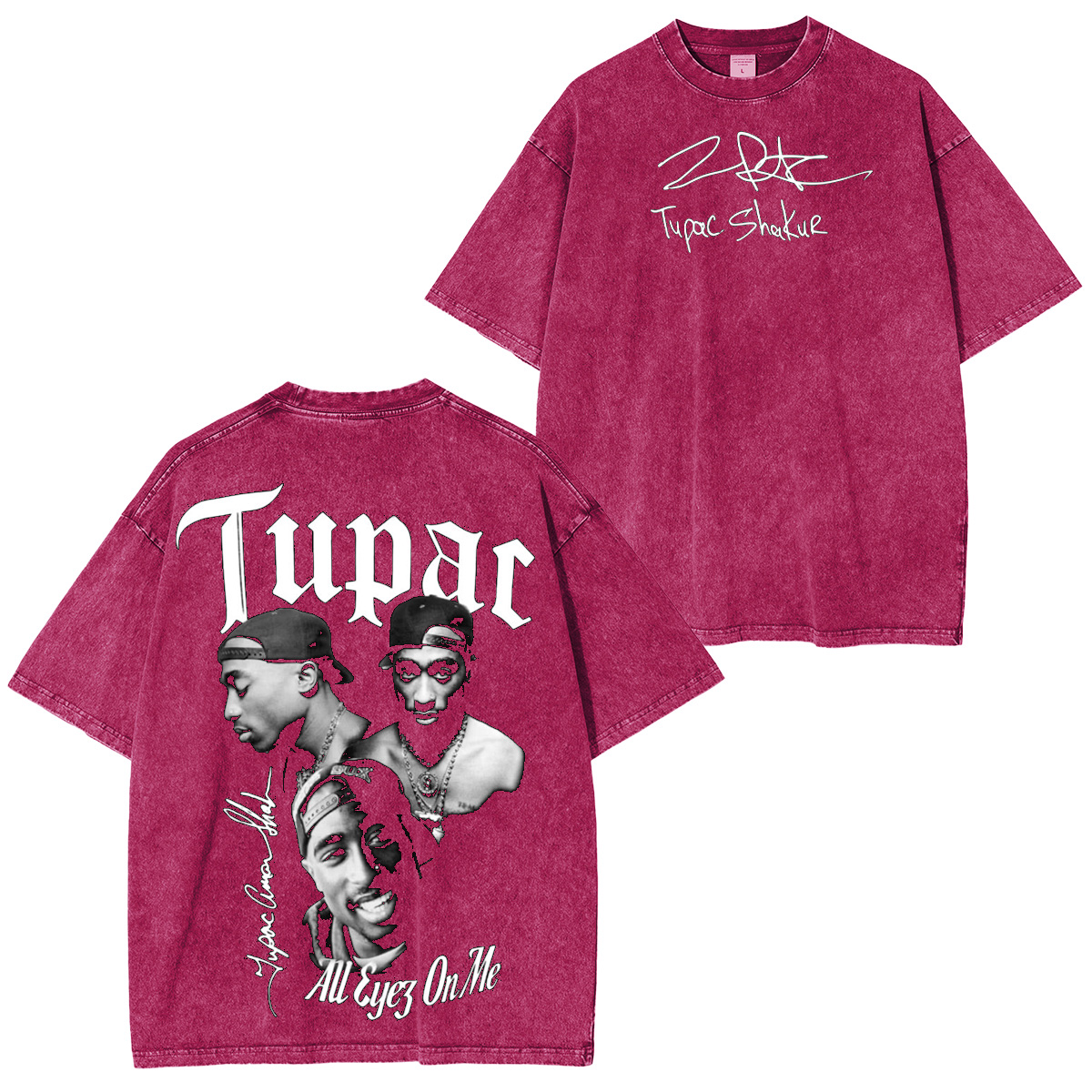 Tupac Shakur Washed Unisex T-Shirt