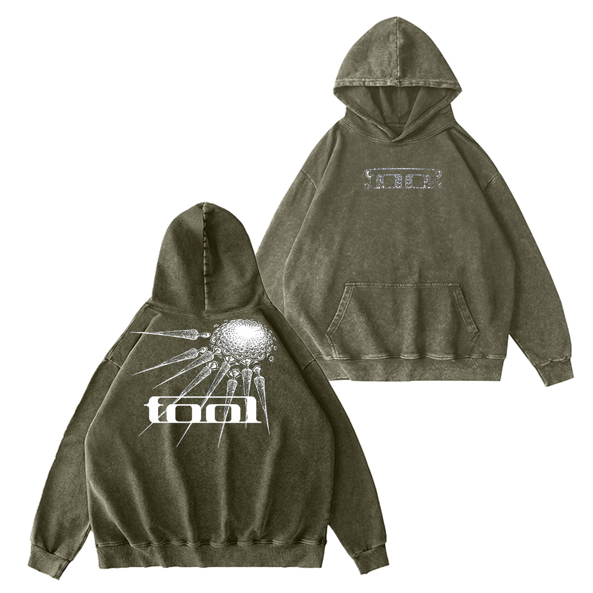 Tool Rammstein Essential Unisex Washed Hoodie