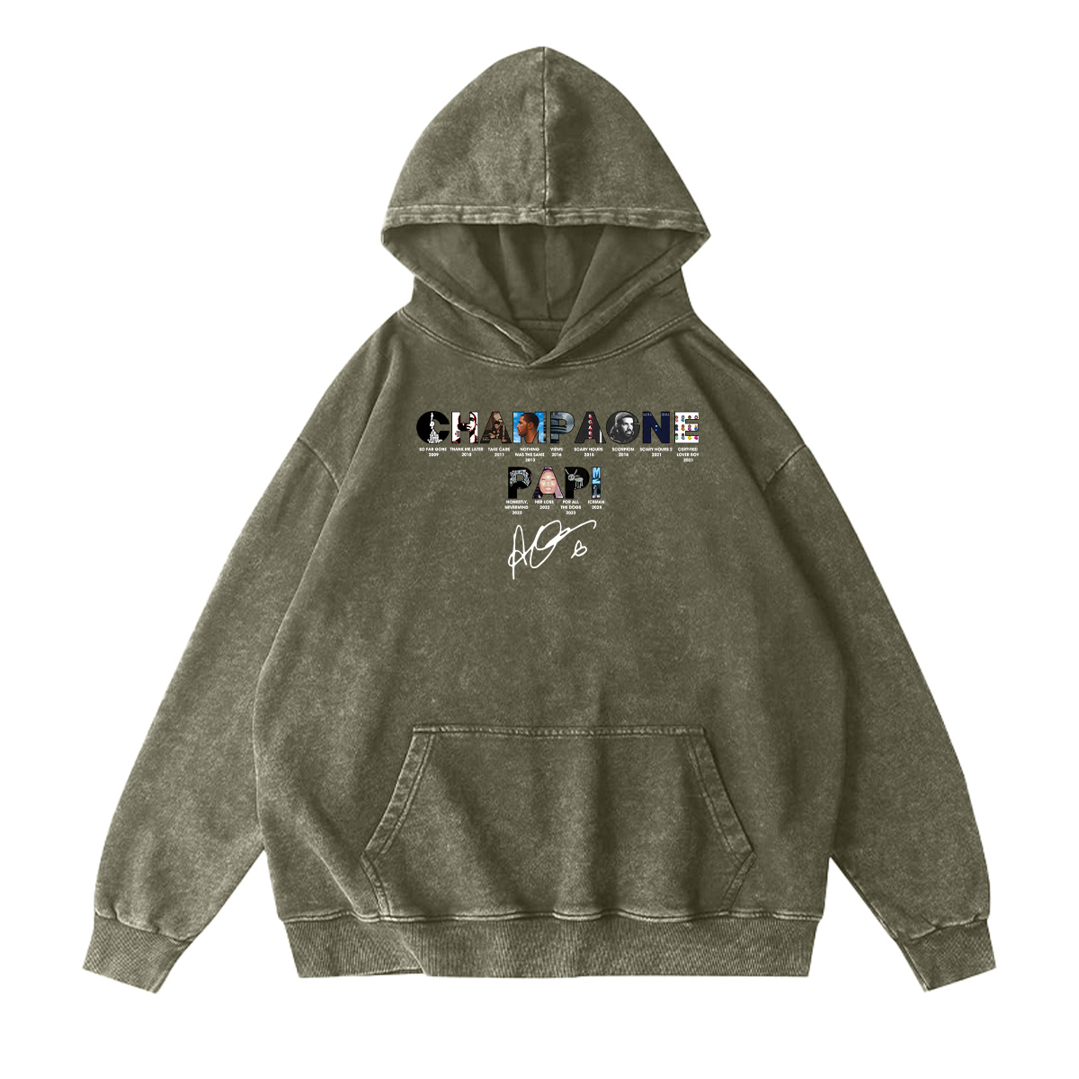 Drake Unisex Washed Hoodie