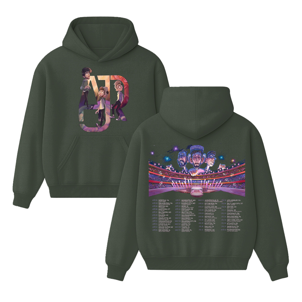 AJR 2024 Tour Cotton Unisex Hoodie