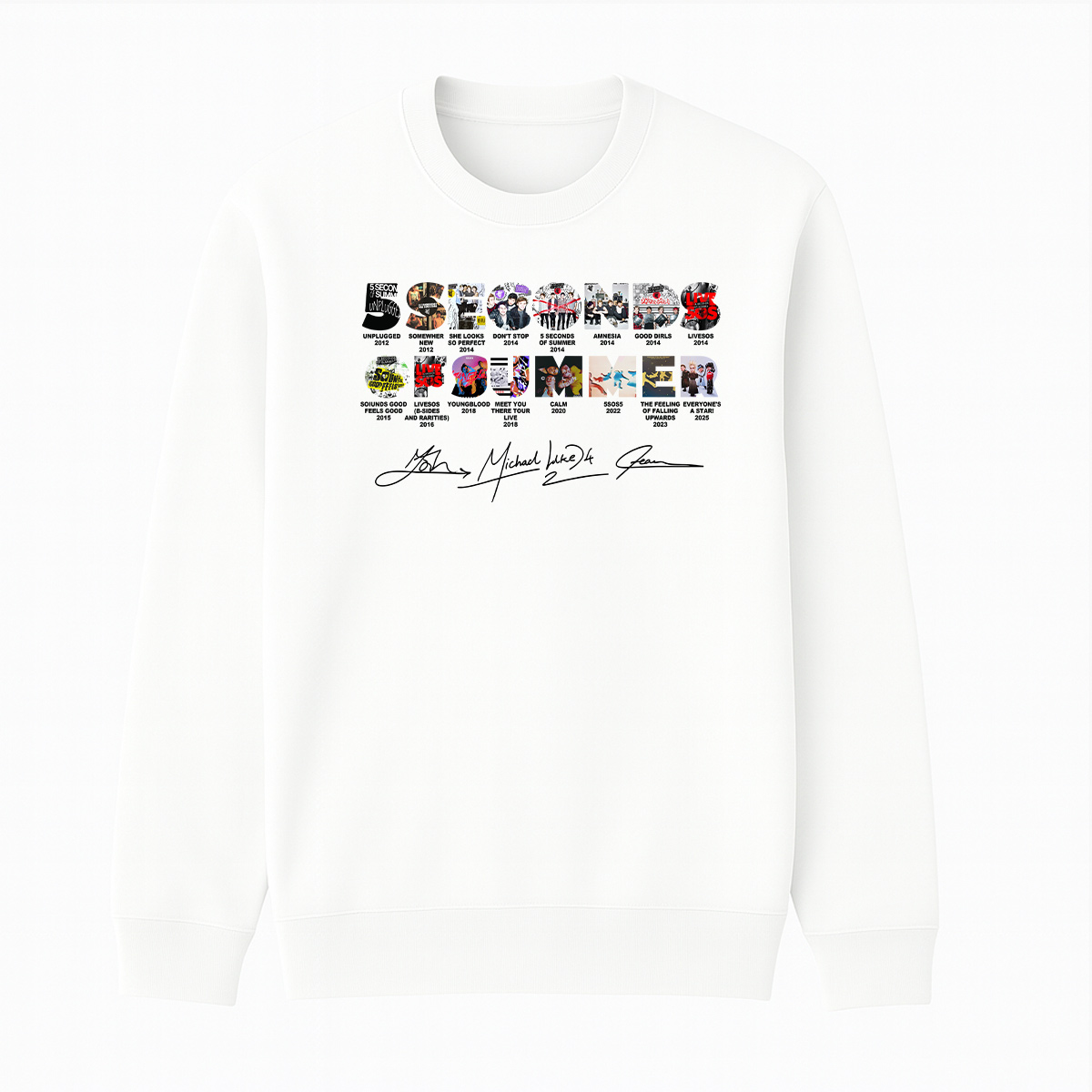 5 Seconds of Summer Cotton Unisex Crewneck Sweatshirt