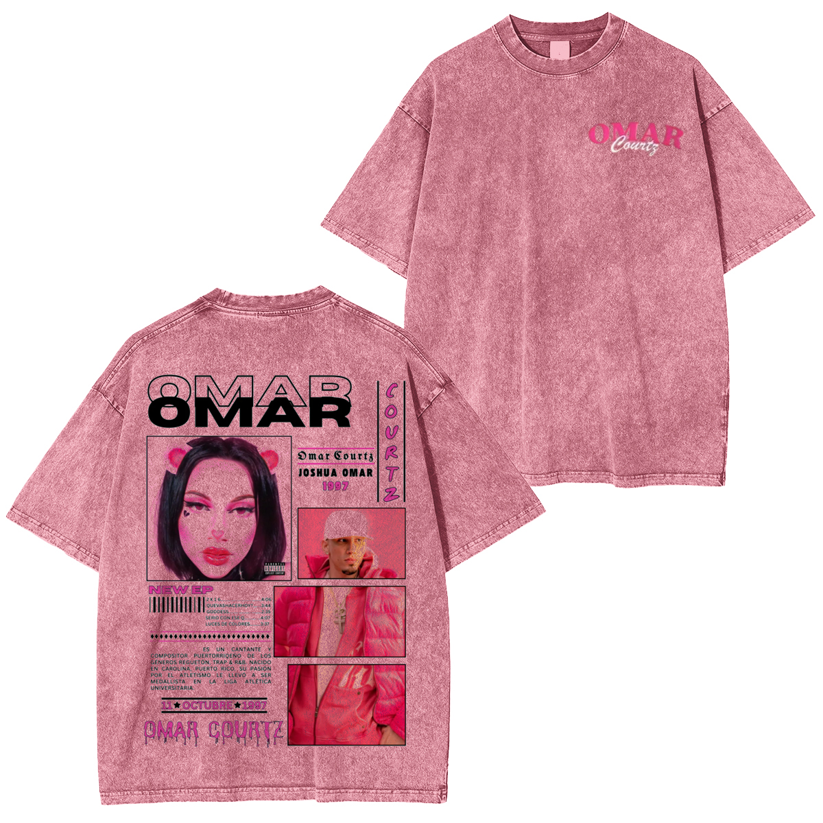 Omar Courtz Washed Unisex T-Shirt