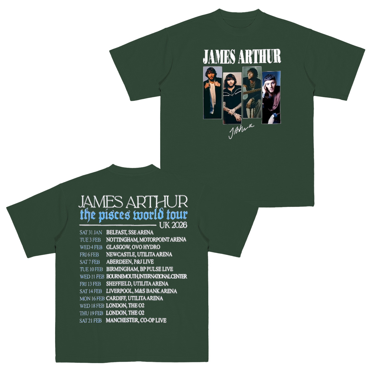 James Arthur Cotton Unisex T-shirt