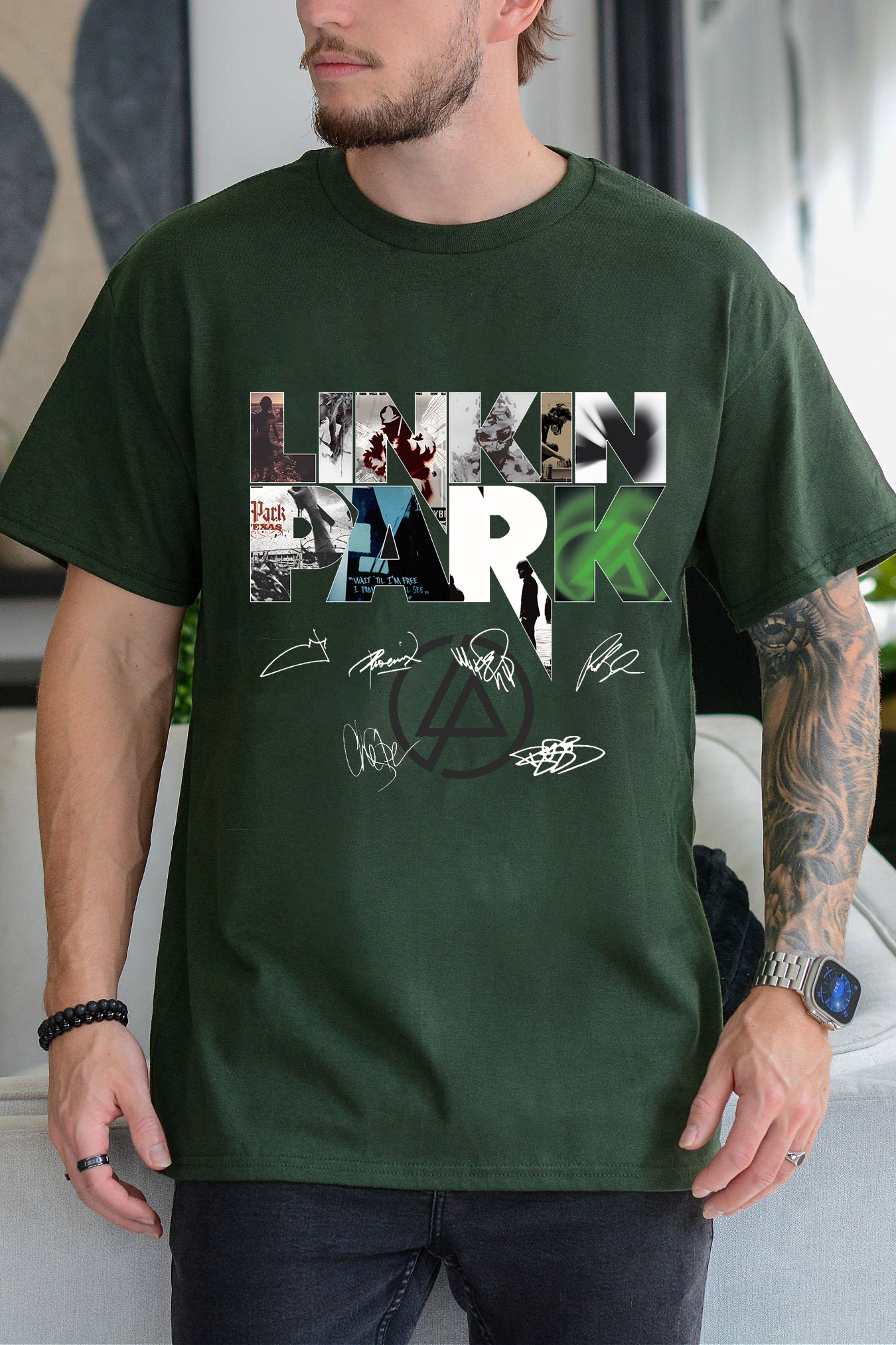 Linkinpark Albums Cotton Unisex T-shirt