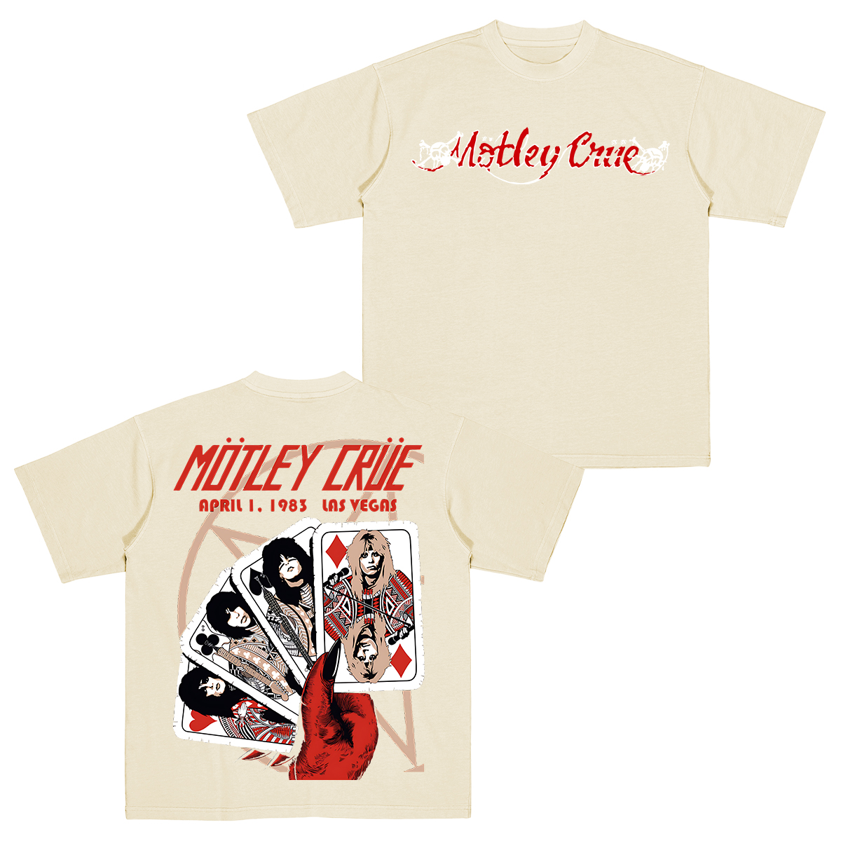 Motley Crue Vintage Cotton Unisex T-shirt
