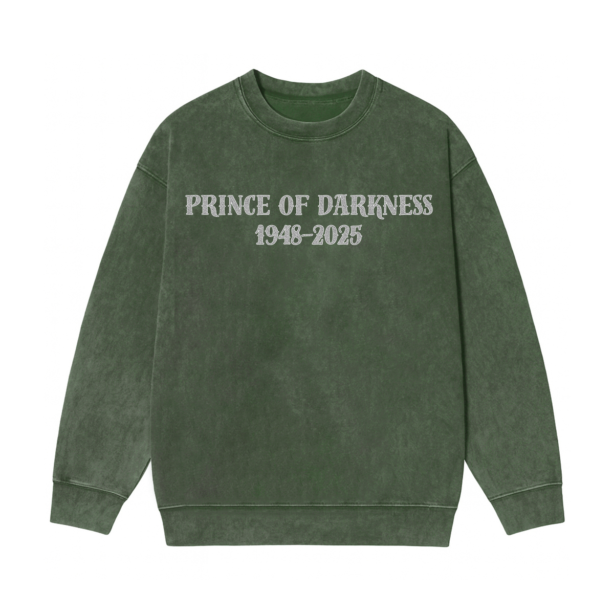 Ozzy Osbourne Memorial Unisex Washed Crewneck Sweatshirt