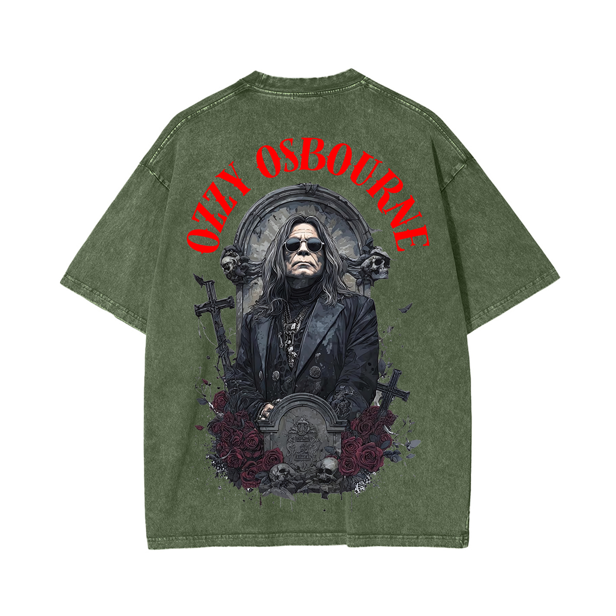 Ozzy Osbourne Memorial Unisex Washed T-shirt