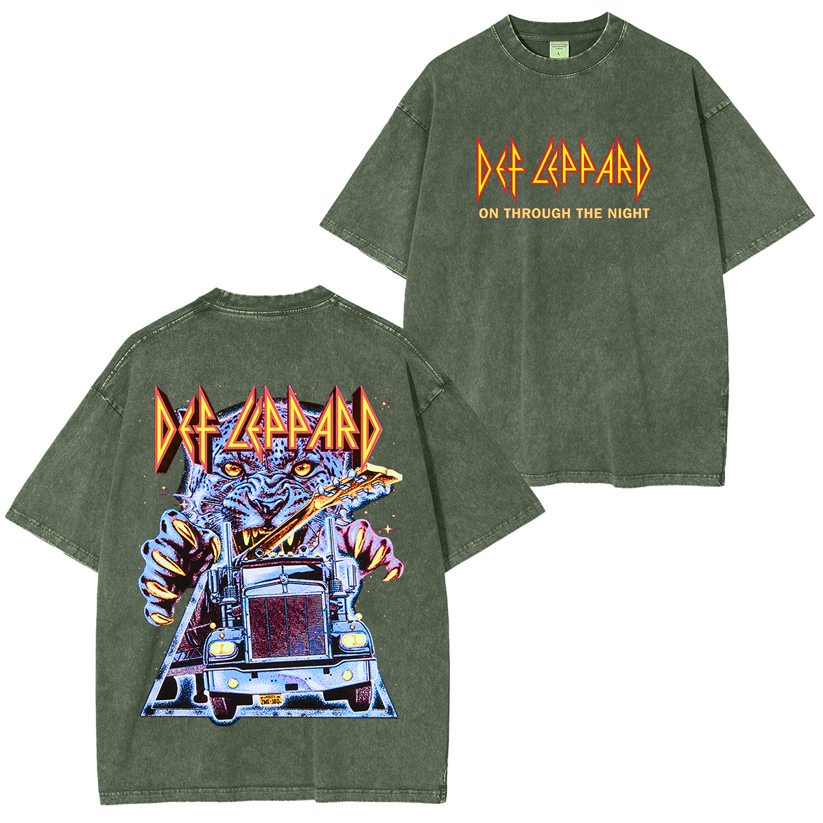 Vintage Def Leppard Unisex Washed T-shirt