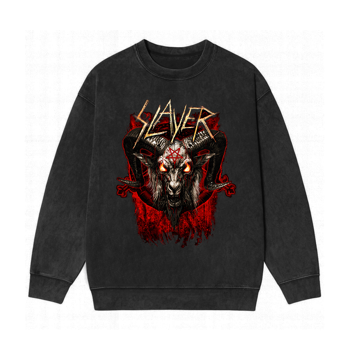 Slayer Washed Unisex Crewneck Sweatshirt