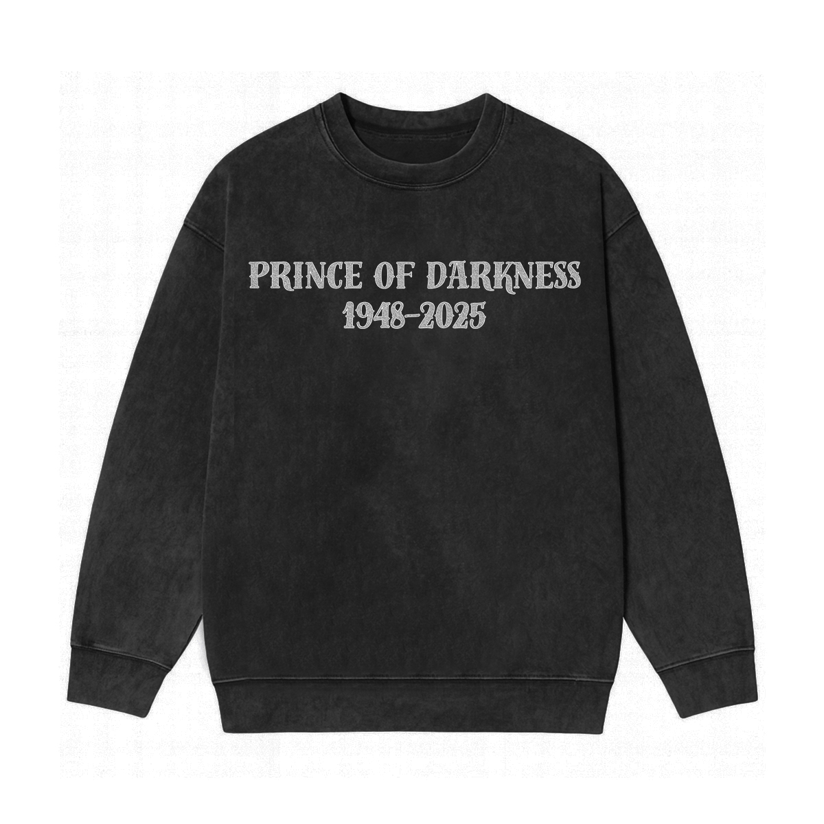 Ozzy Osbourne Memorial Unisex Washed Crewneck Sweatshirt