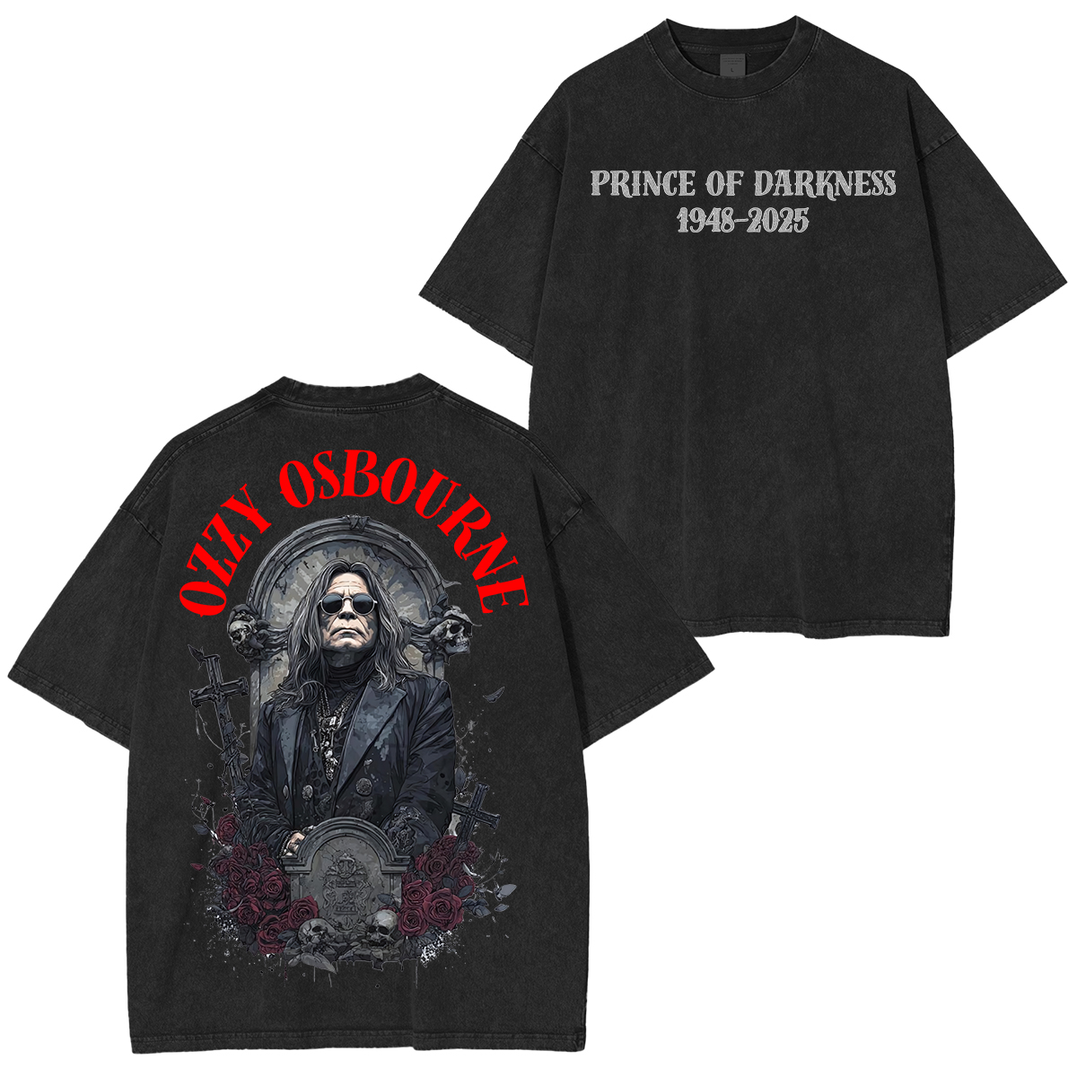 Ozzy Osbourne Memorial Unisex Washed T-shirt