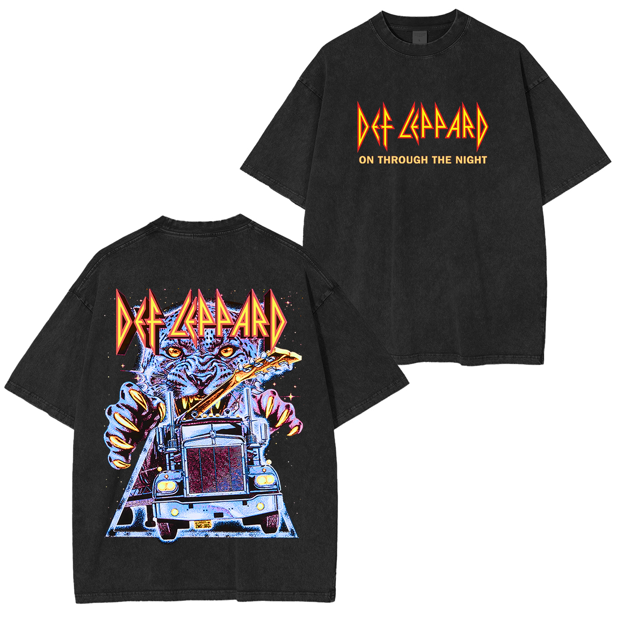 Vintage Def Leppard Unisex Washed T-shirt