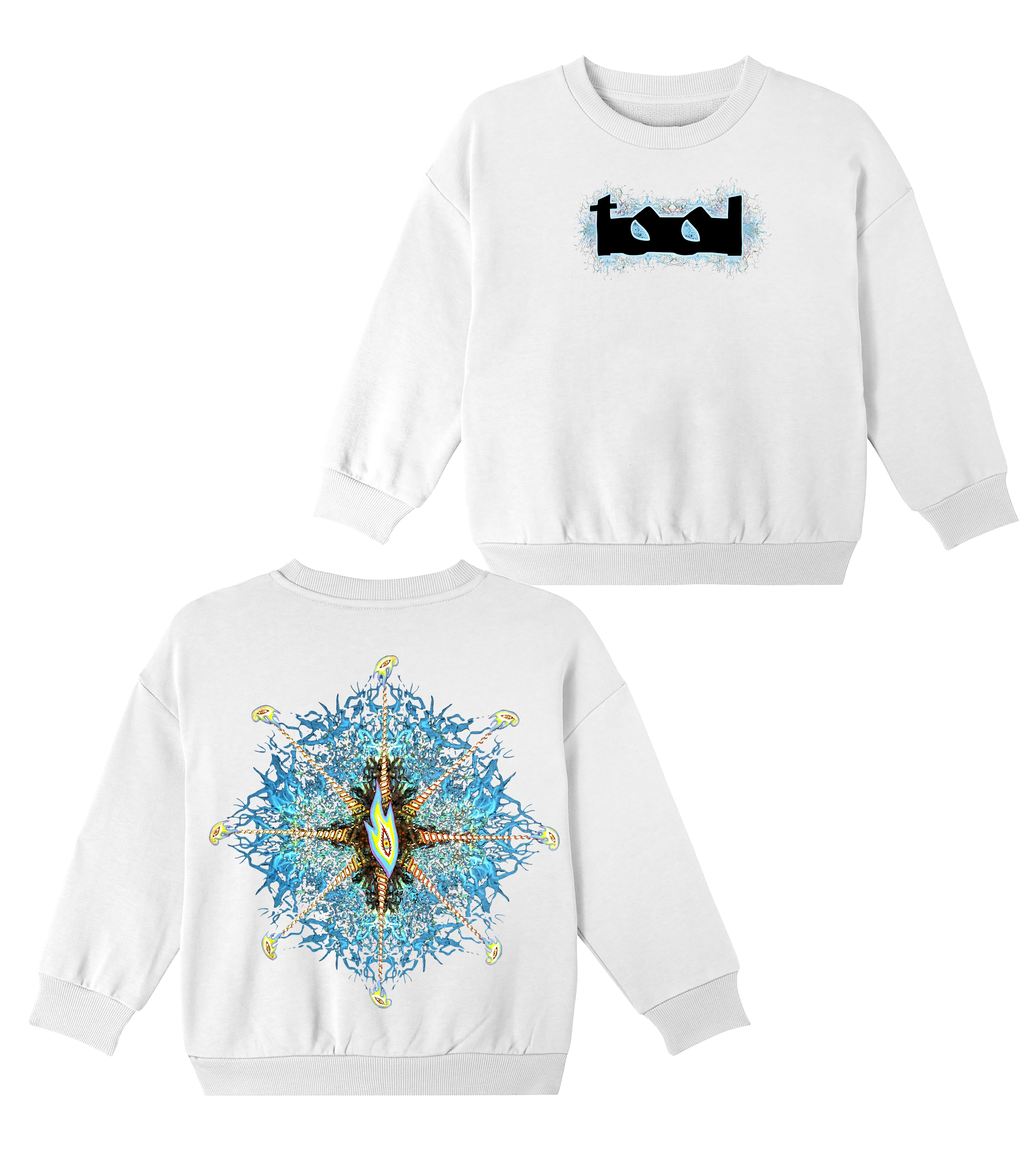 ToolFans  Cotton Unisex Kids Crewneck Sweatshirt