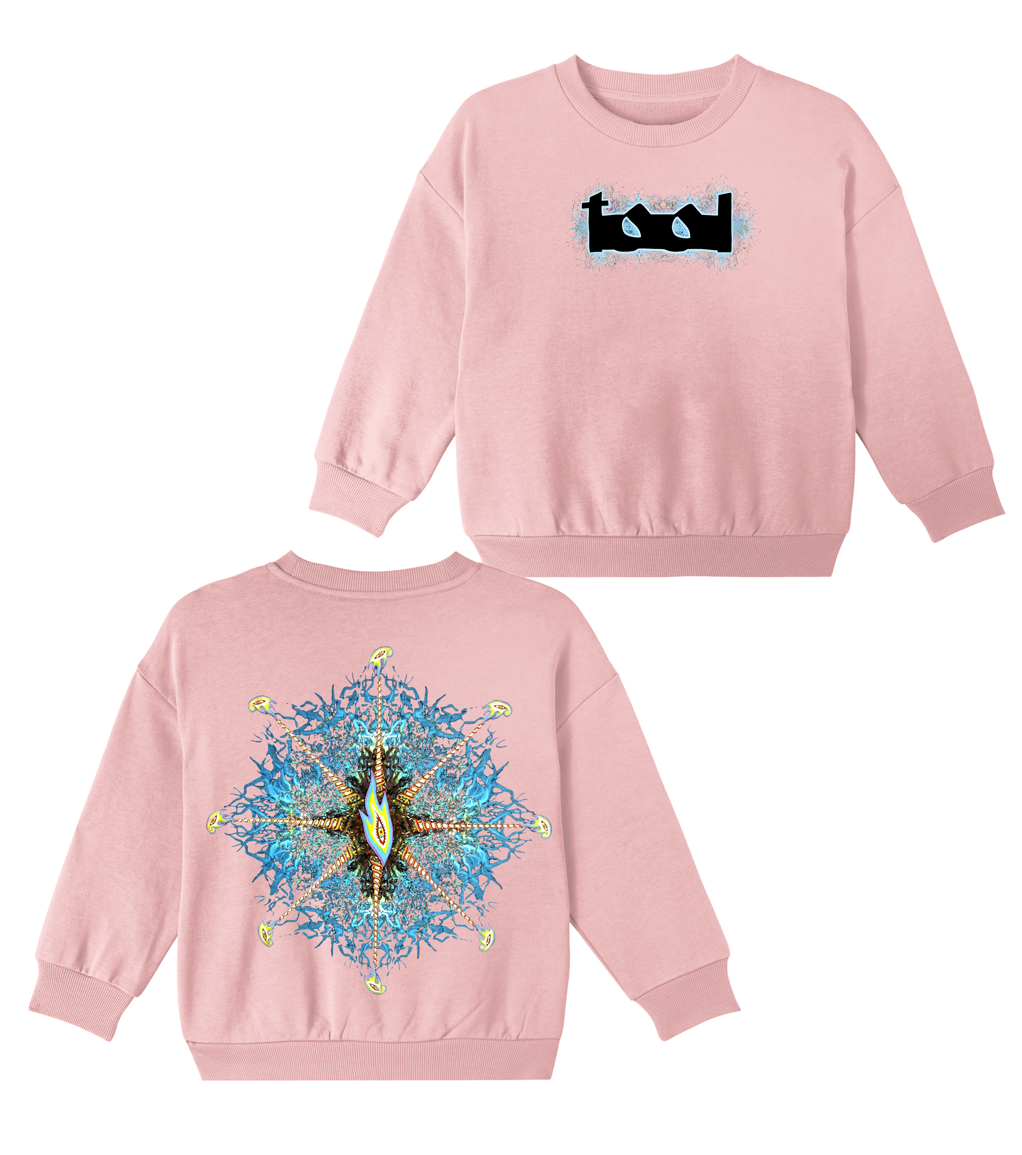 ToolFans  Cotton Unisex Kids Crewneck Sweatshirt