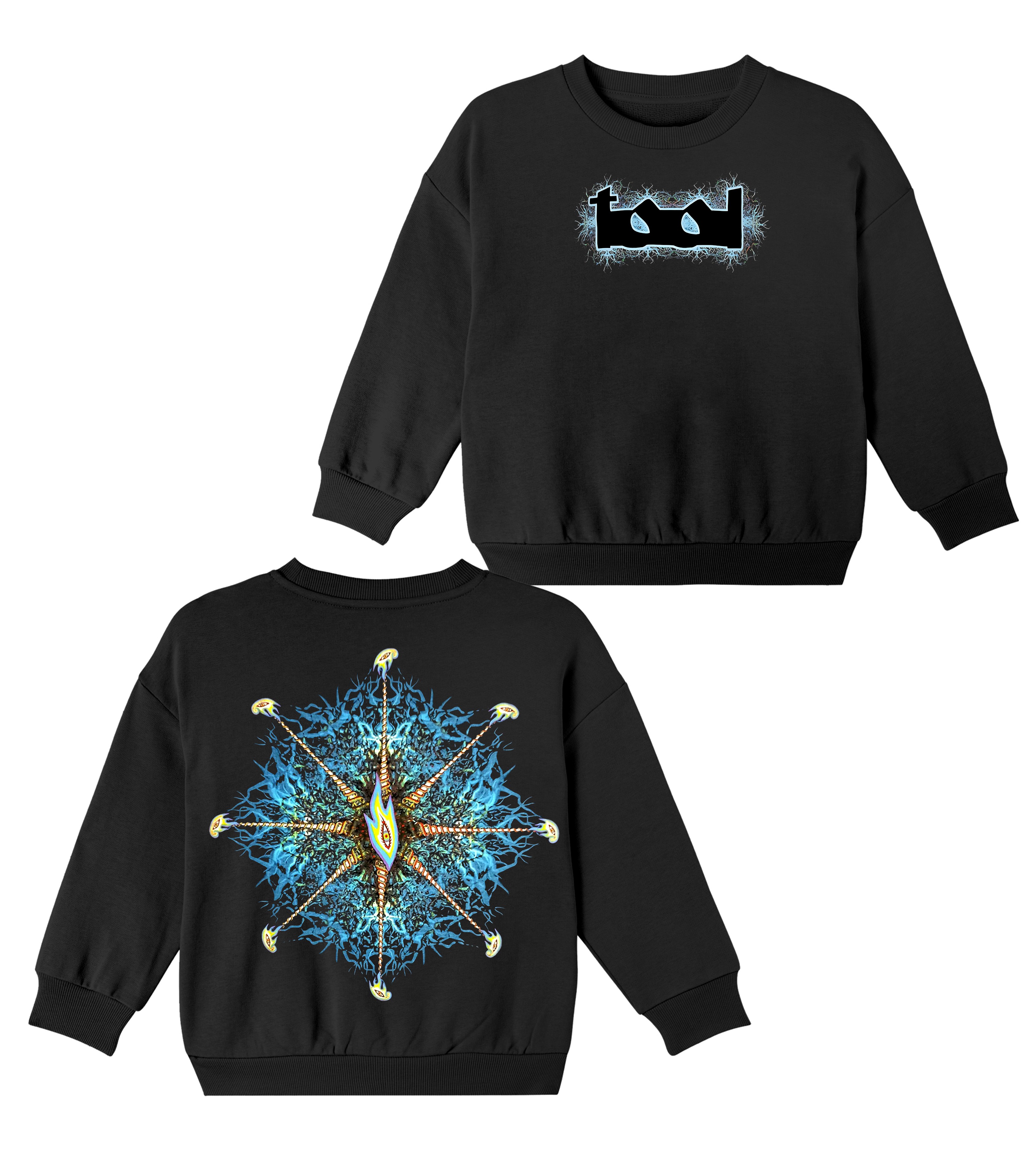 ToolFans  Cotton Unisex Kids Crewneck Sweatshirt