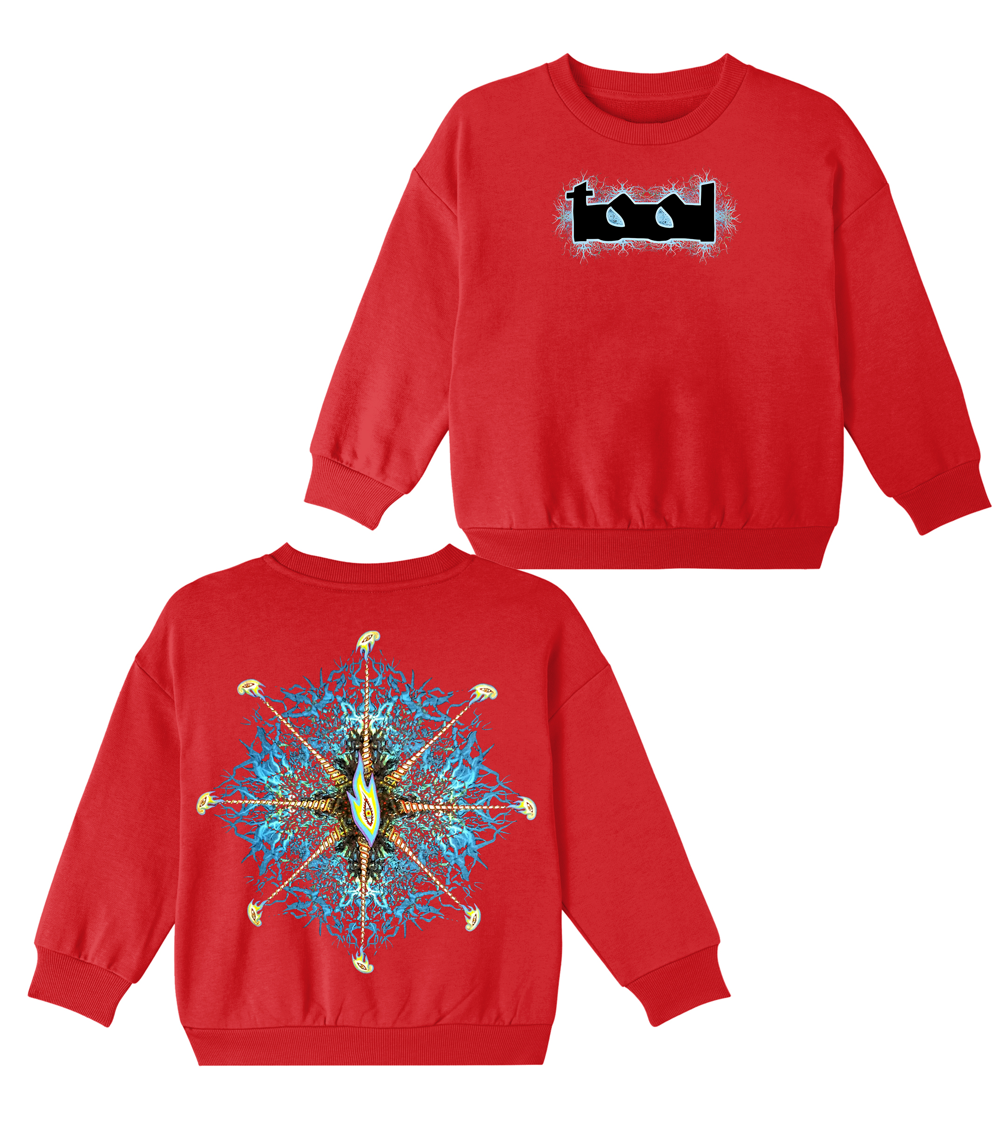 ToolFans  Cotton Unisex Kids Crewneck Sweatshirt