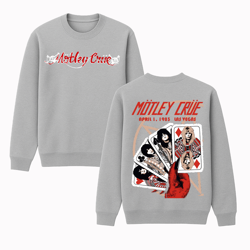 Motley Crue Vintage Cotton Unisex Crewneck Sweatshirt