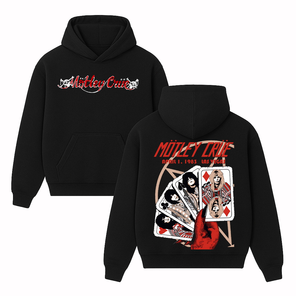 Motley Crue Vintage Cotton Unisex Hoodie