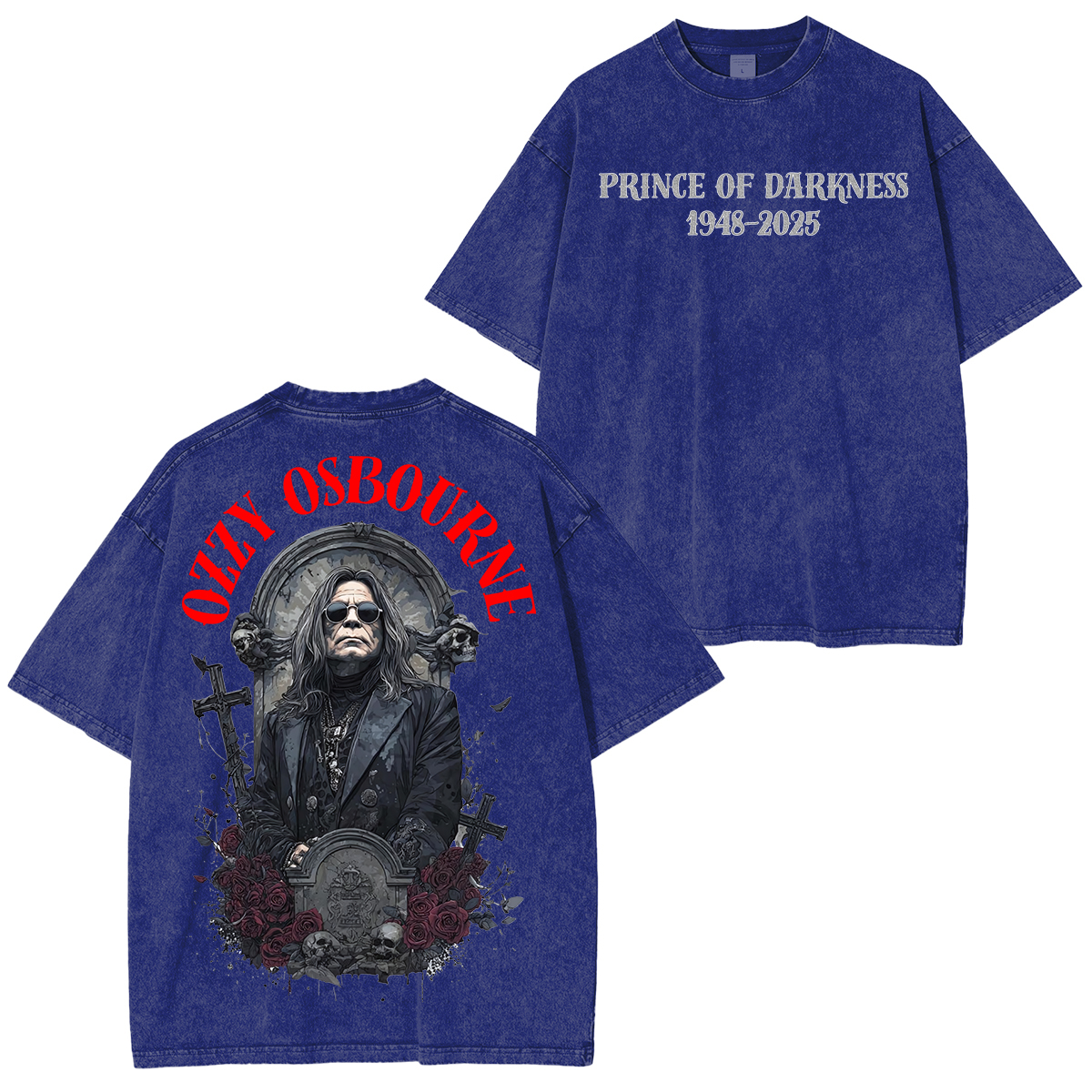Ozzy Osbourne Memorial Unisex Washed T-shirt