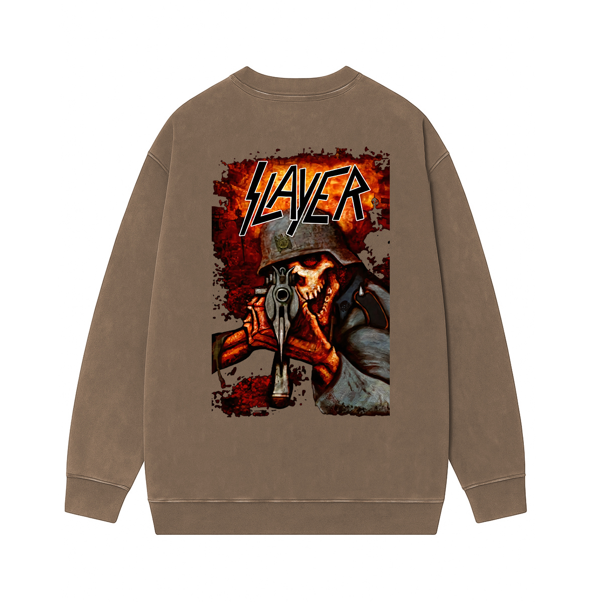 Slayer Fan Washed Unisex Crewneck Sweatshirt
