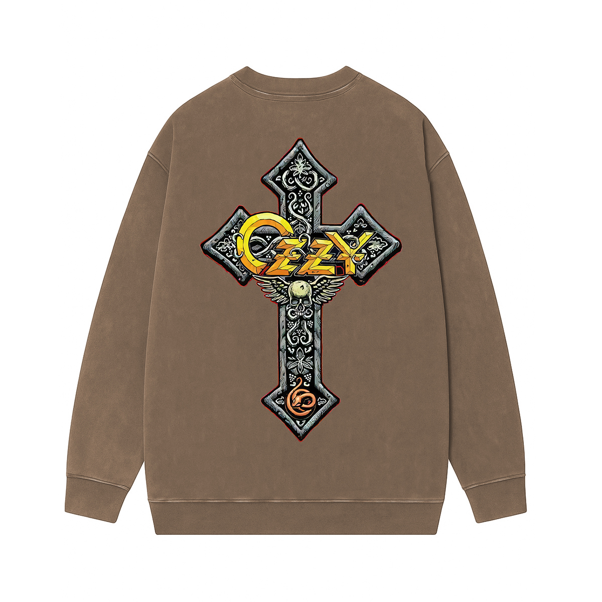 Vintage Ozzy Osbourne Rock and Roll Washed Unisex Crewneck Sweatshirt