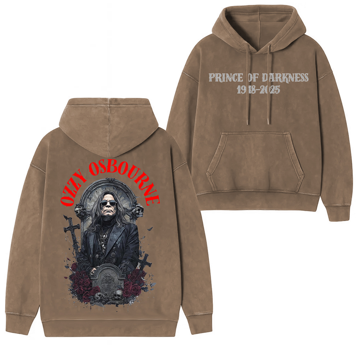 Ozzy Osbourne Memorial Unisex Washed Hoodie