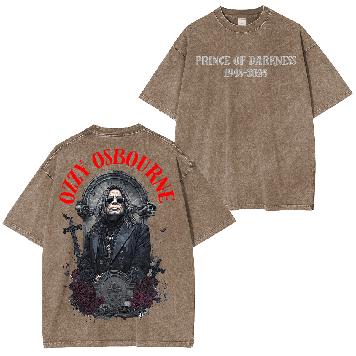 Ozzy Osbourne Memorial Unisex Washed T-shirt