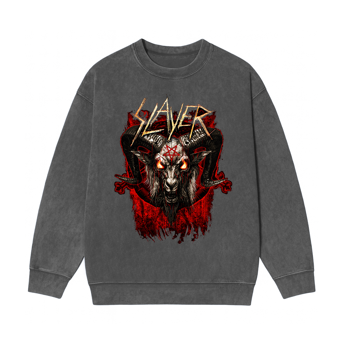 Slayer Washed Unisex Crewneck Sweatshirt
