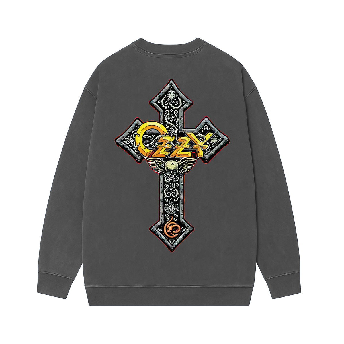 Vintage Ozzy Osbourne Rock and Roll Washed Unisex Crewneck Sweatshirt