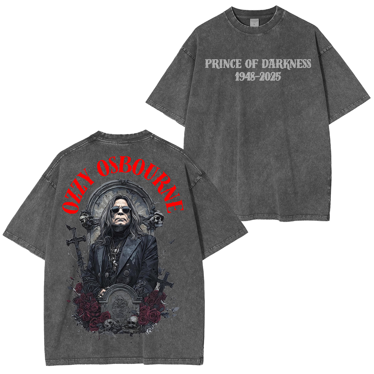 Ozzy Osbourne Memorial Unisex Washed T-shirt