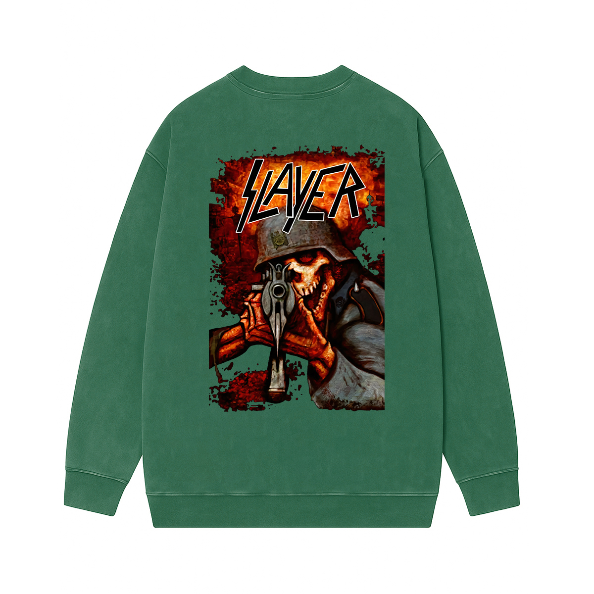 Slayer Fan Washed Unisex Crewneck Sweatshirt