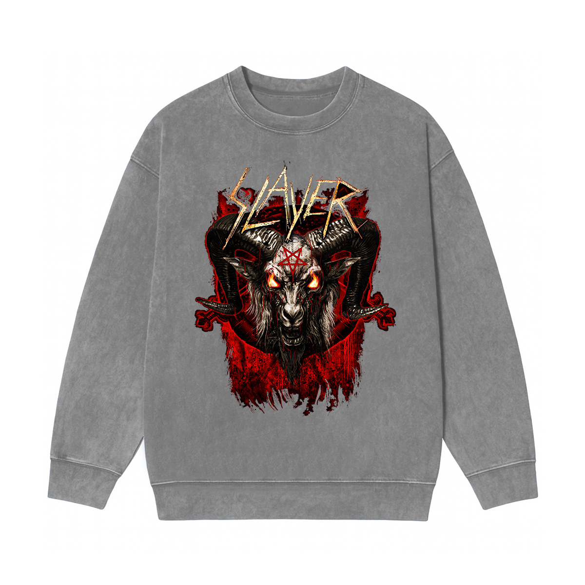 Slayer Washed Unisex Crewneck Sweatshirt