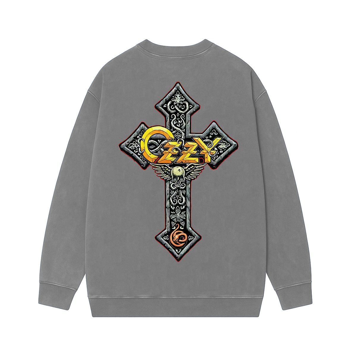 Vintage Ozzy Osbourne Rock and Roll Washed Unisex Crewneck Sweatshirt