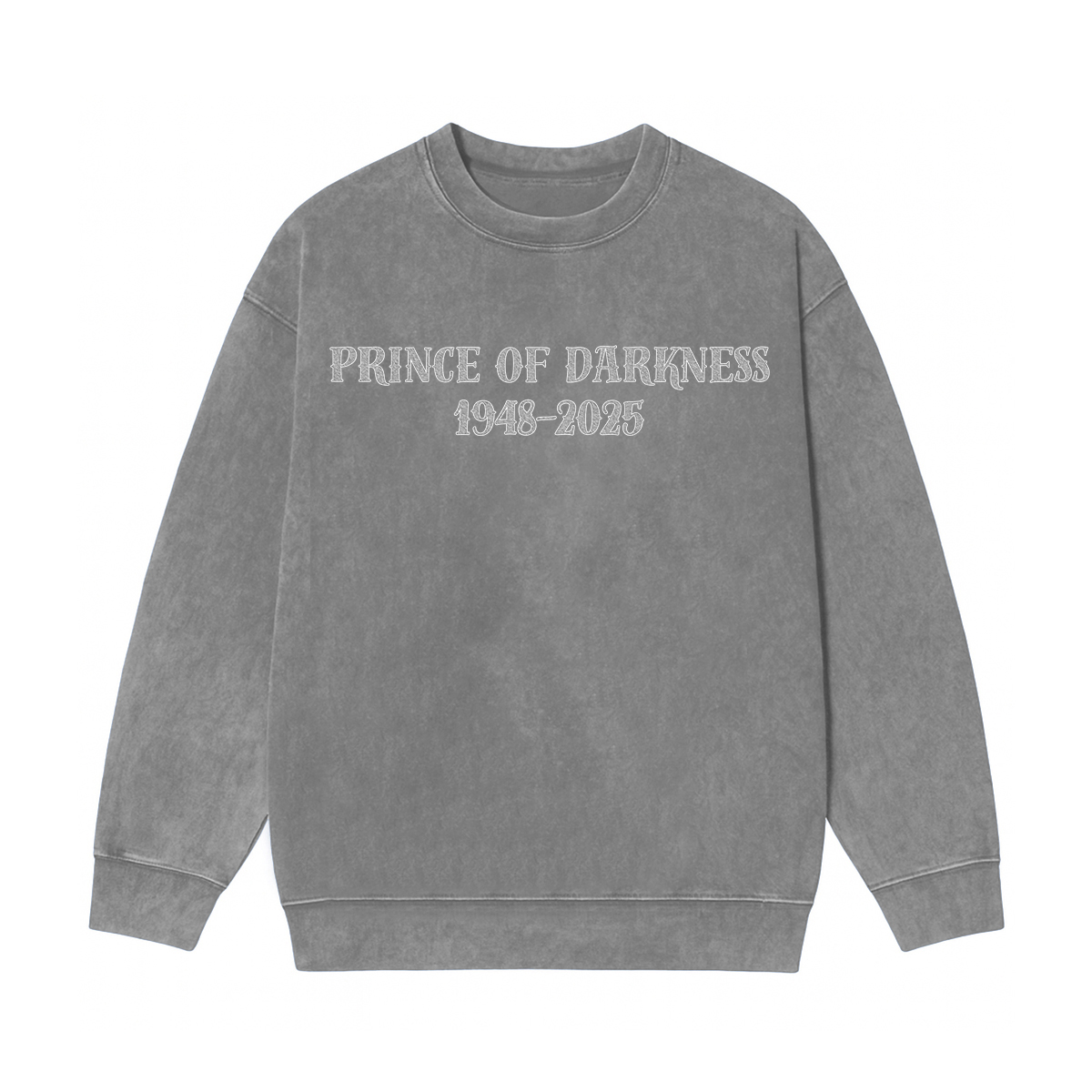 Ozzy Osbourne Memorial Unisex Washed Crewneck Sweatshirt