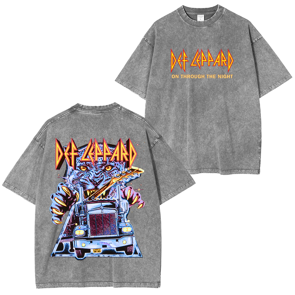 Vintage Def Leppard Unisex Washed T-shirt