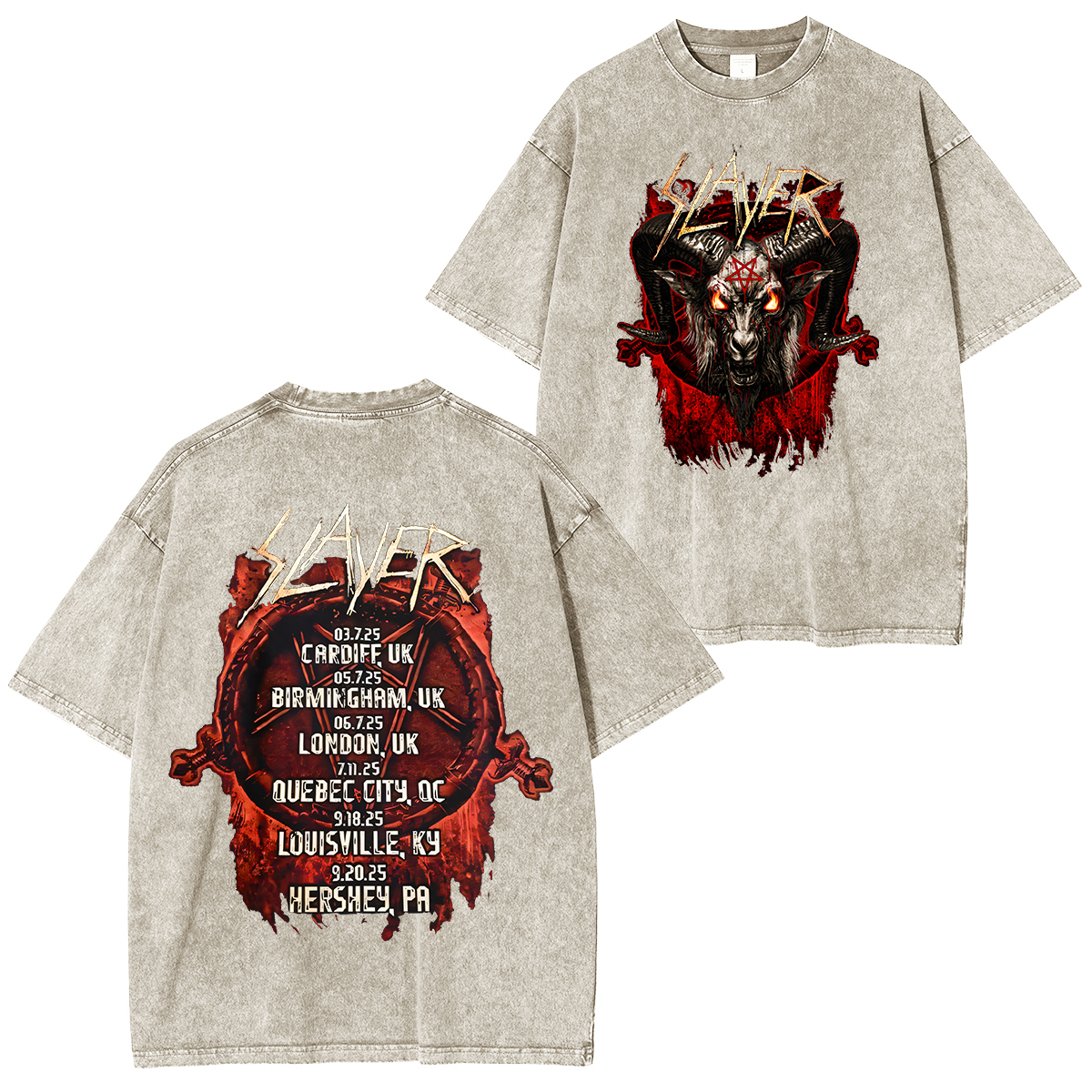 Slayer Washed Unisex T-Shirt