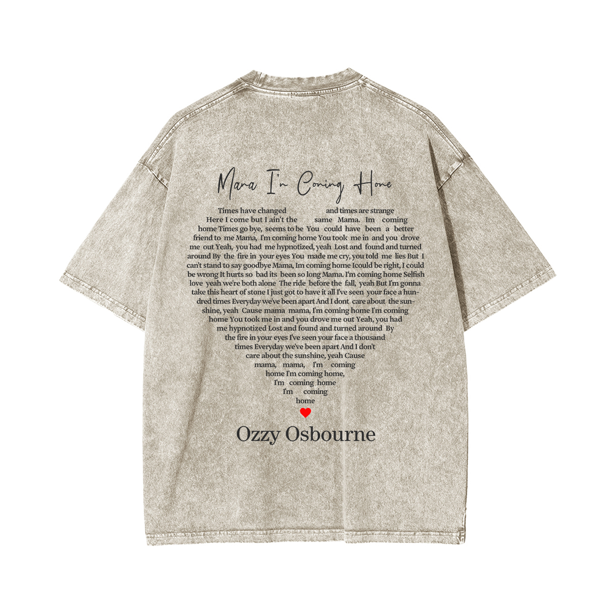 Ozzy Osbourne Rock and Roll Washed Unisex T-Shirt