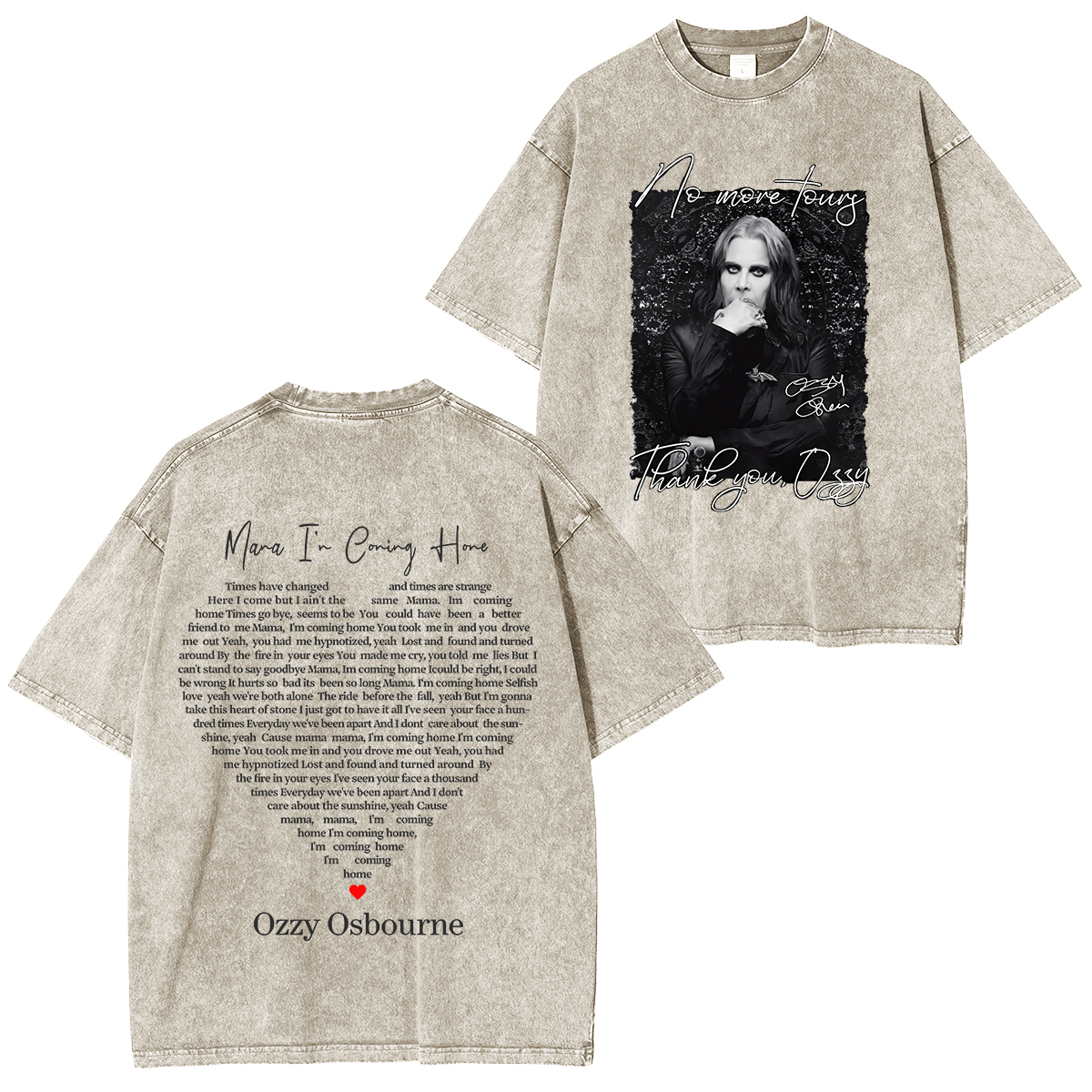 Ozzy Osbourne Rock and Roll Washed Unisex T-Shirt