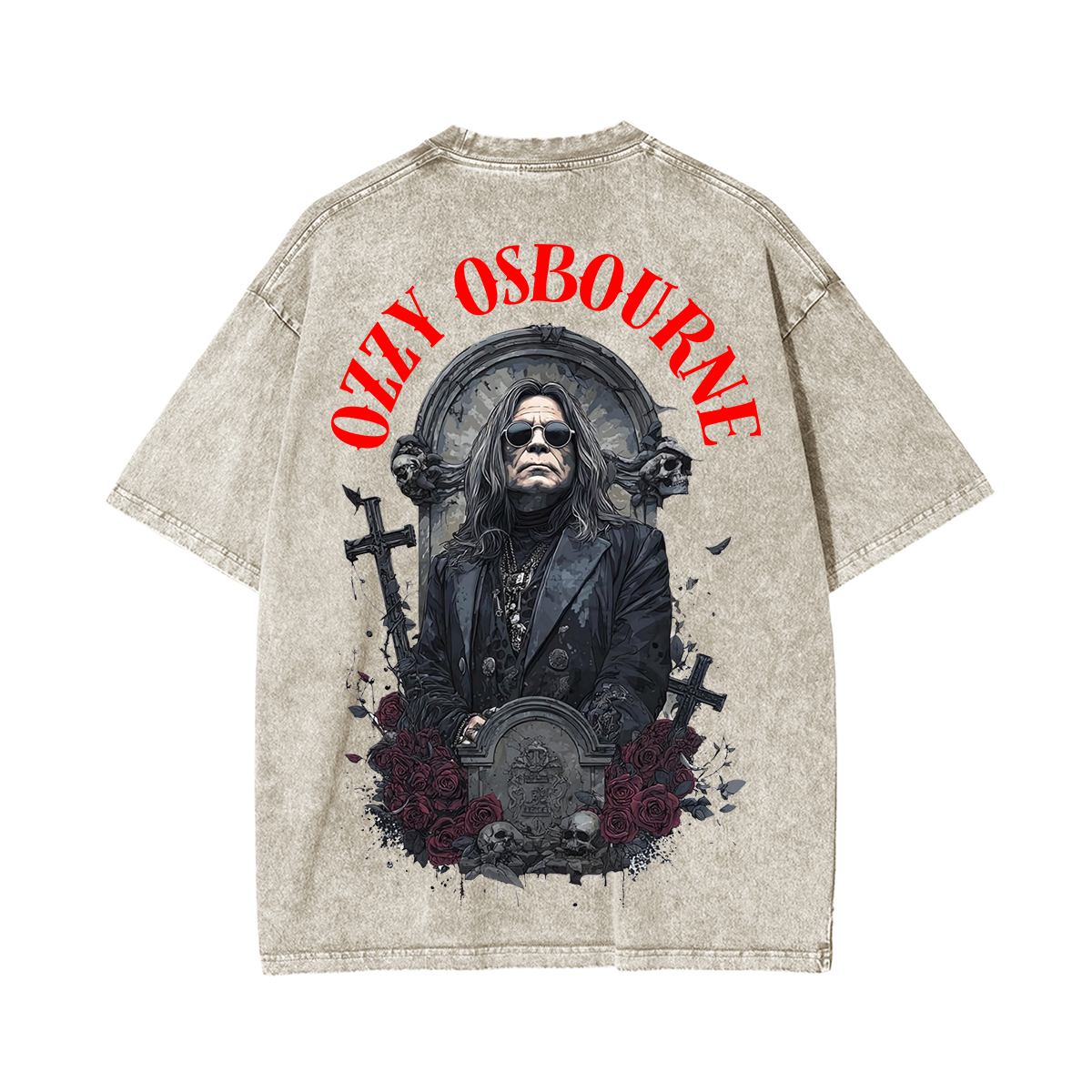 Ozzy Osbourne Memorial Unisex Washed T-shirt
