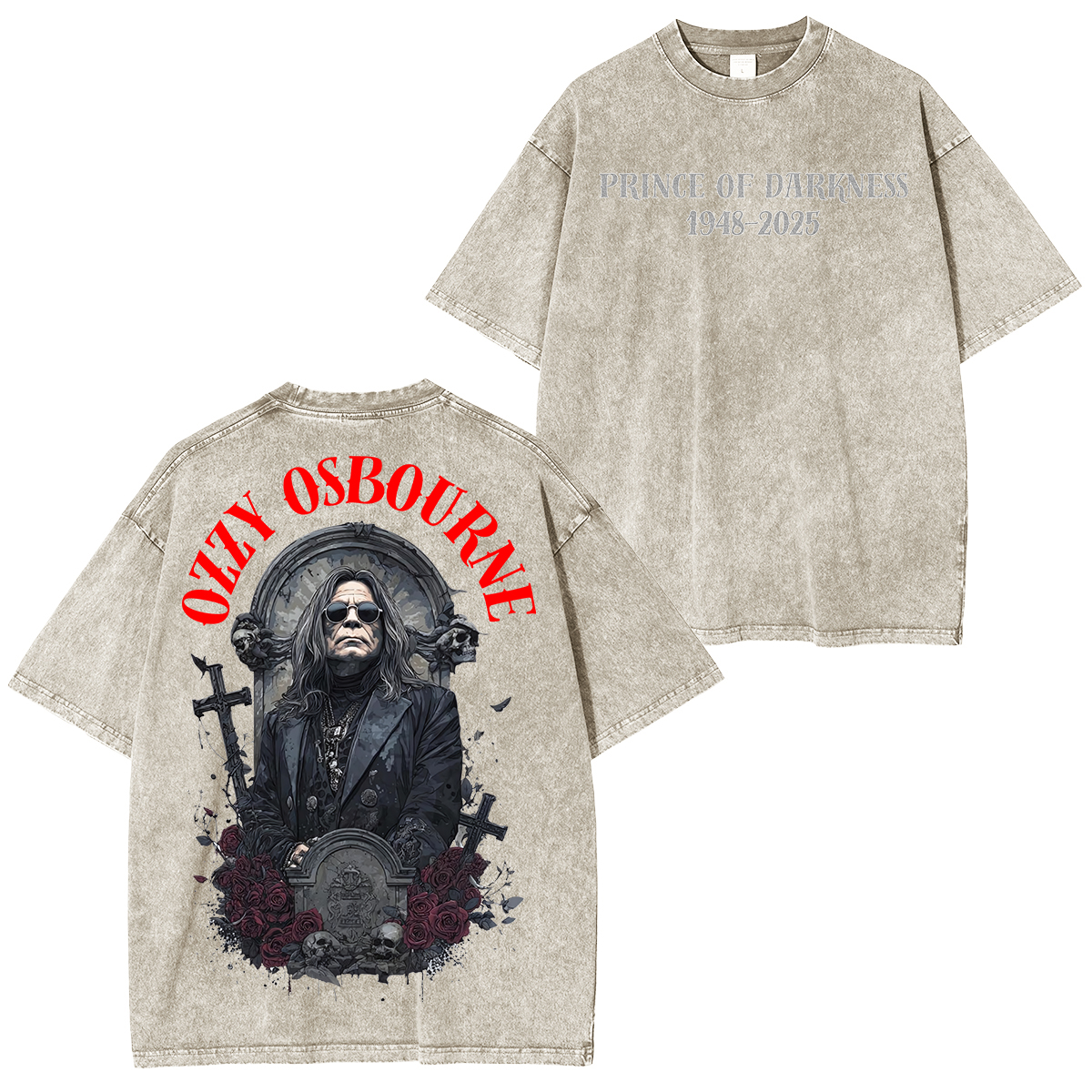 Ozzy Osbourne Memorial Unisex Washed T-shirt